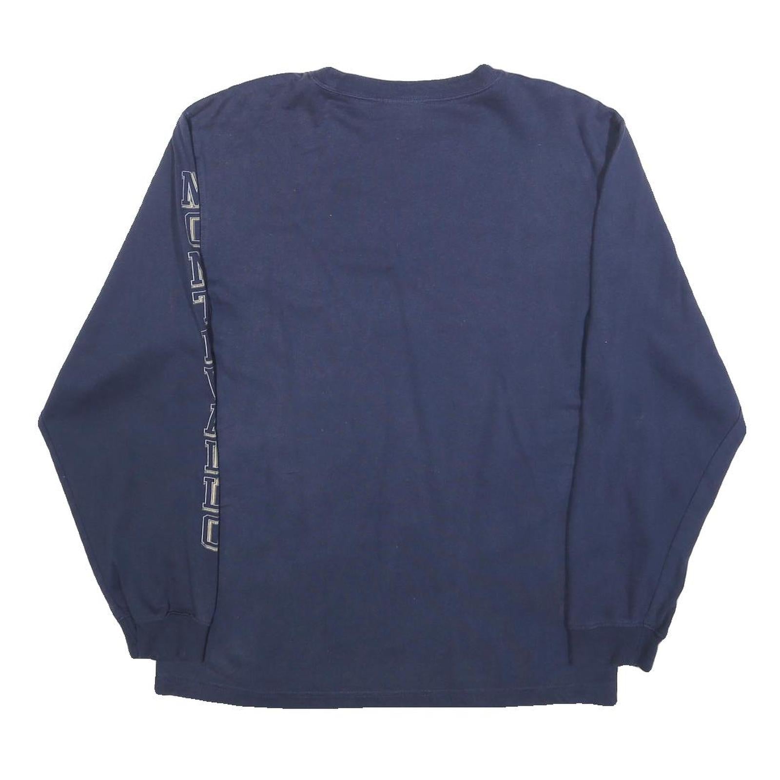JANSPORT Mens Navy University Of Montevallo Long Sleeve Crew Neck T-Shirt S