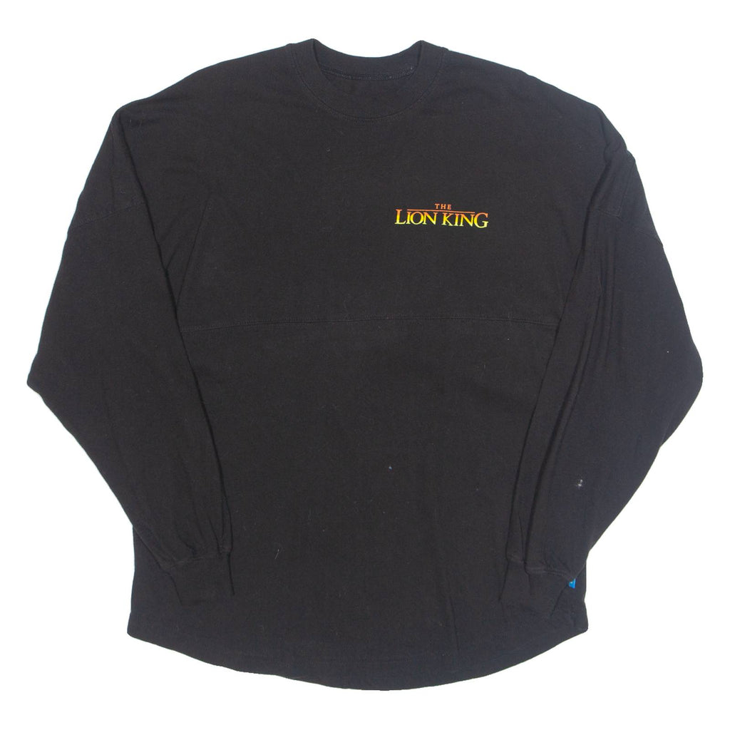 DISNEY Lion King Mens T-Shirt Black Long Sleeve USA S