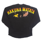 DISNEY Lion King Mens T-Shirt Black Long Sleeve USA S