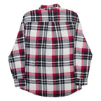 CHAPS Mens Flannel Shirt Grey Plaid Long Sleeve M
