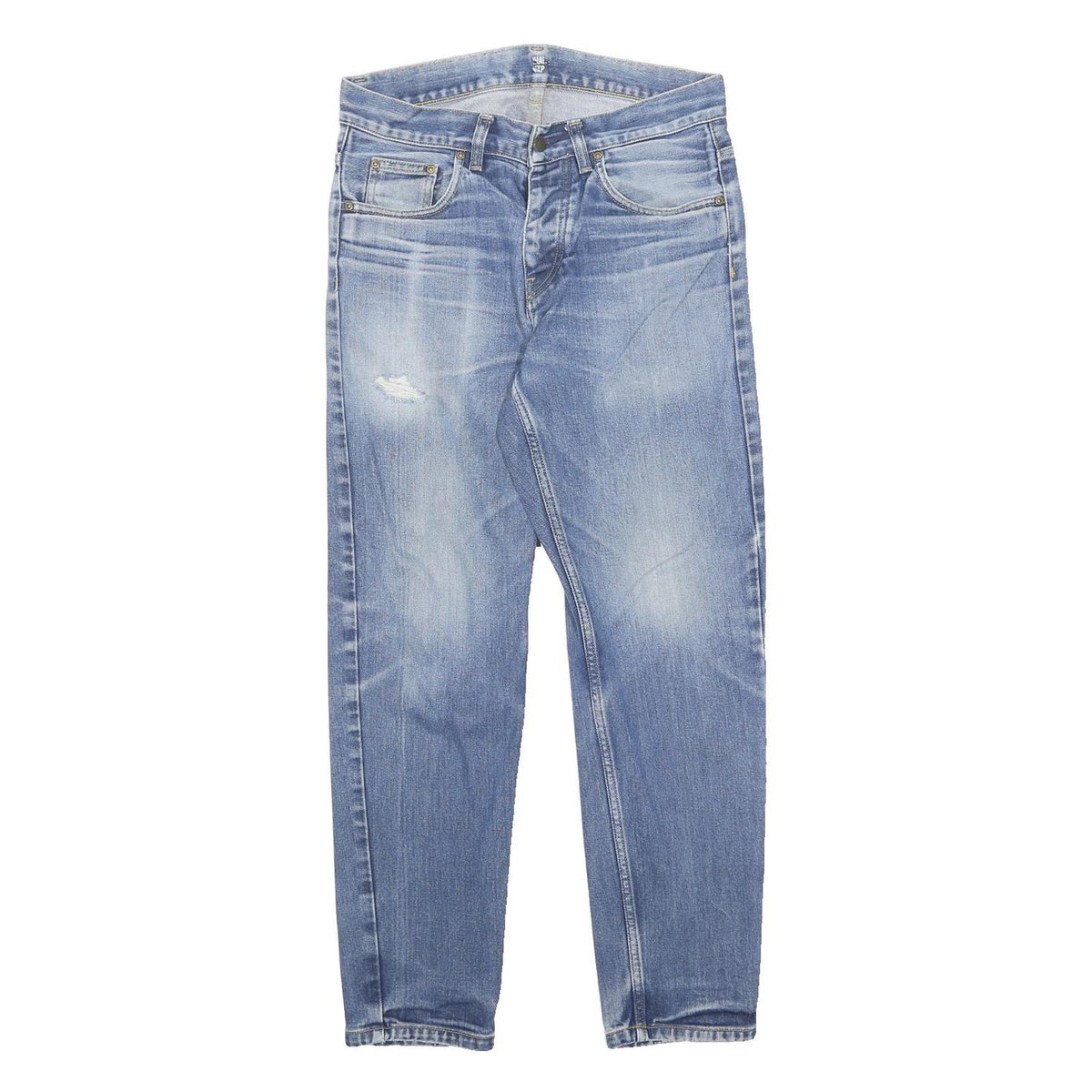 CARHARTT WIP Mens Jeans Blue Slim Skinny Denim Medium W28 L28 Casual Button