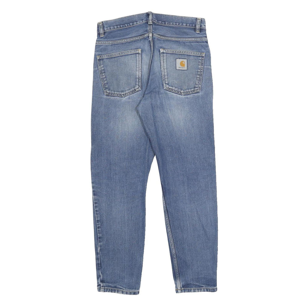 CARHARTT WIP Mens Jeans Blue Slim Skinny Denim Medium W28 L28 Casual Button