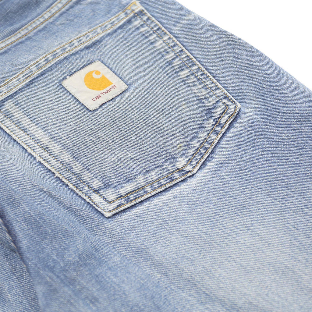 CARHARTT WIP Mens Jeans Blue Slim Skinny Denim Medium W28 L28 Casual Button