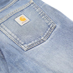 CARHARTT WIP Mens Jeans Blue Slim Skinny Denim Medium W28 L28 Casual Button