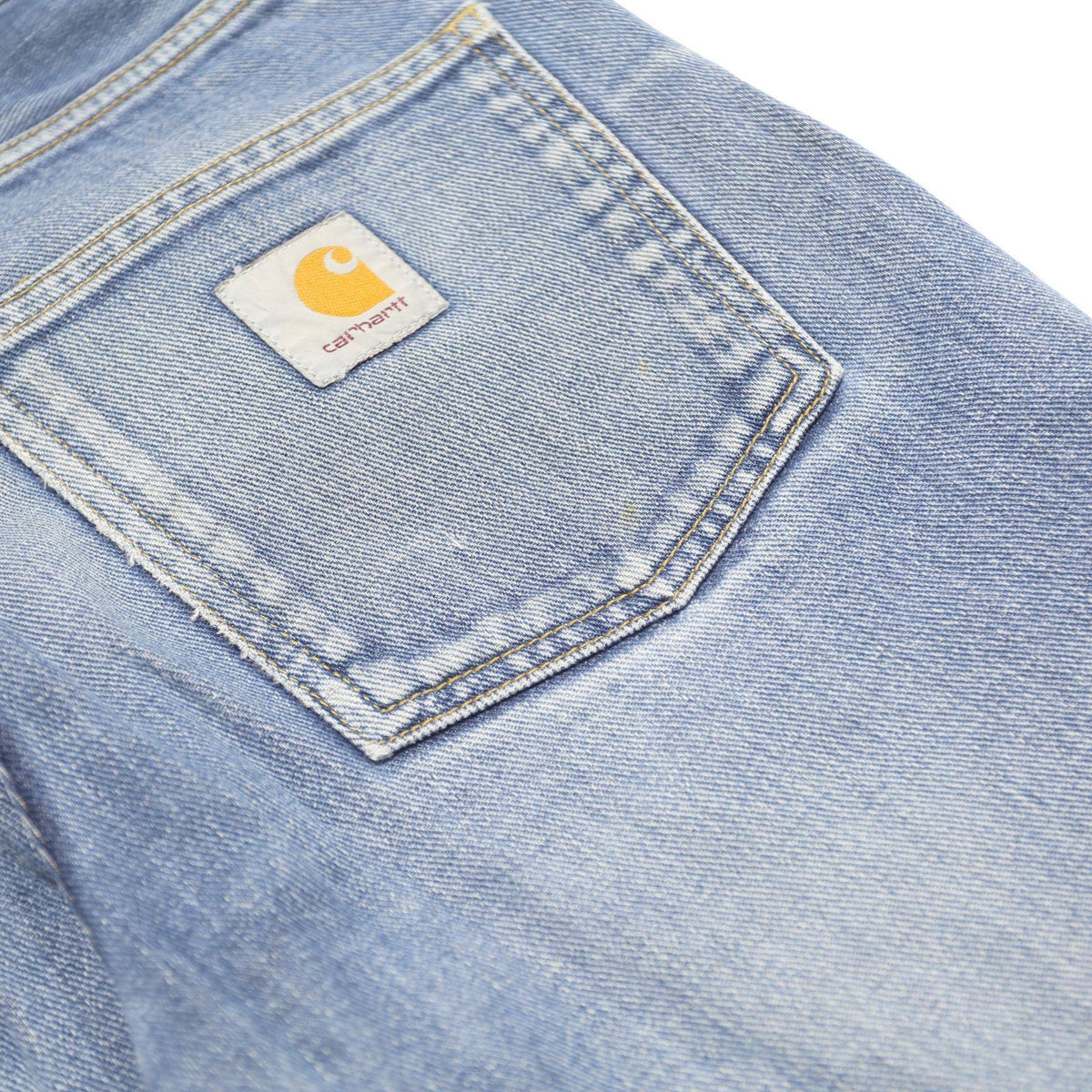 CARHARTT WIP Mens Jeans Blue Slim Skinny Denim Medium W28 L28 Casual Button