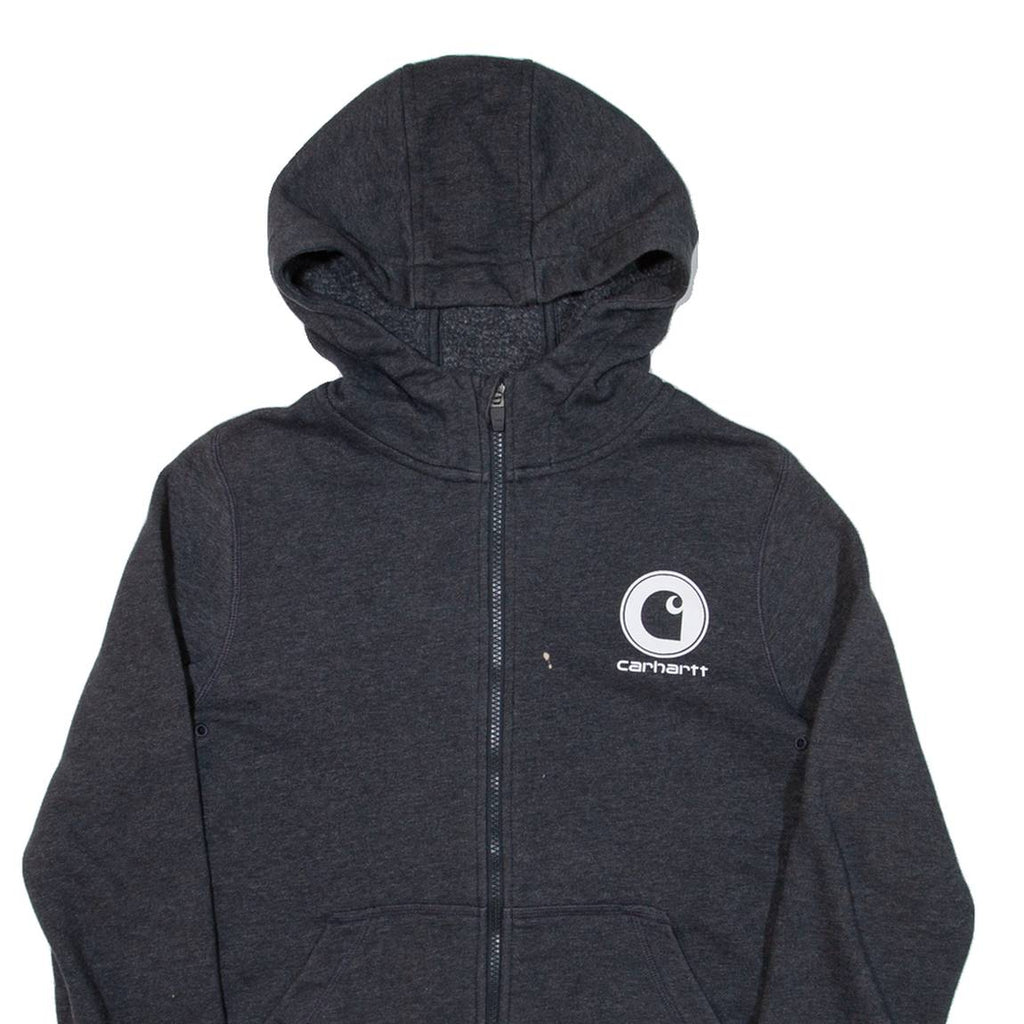 CARHARTT Womens Grey Hoodie Full Zip M
