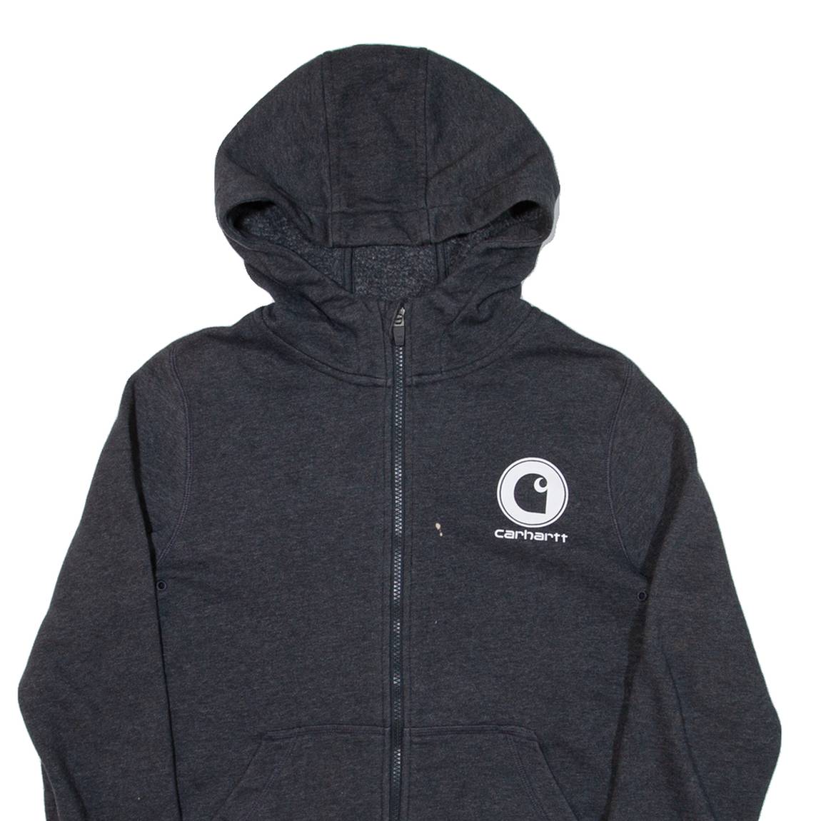 CARHARTT Womens Grey Hoodie Full Zip M