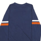 MAJESTIC Mens Blue Broncos Football Long Sleeve Crew Neck T-Shirt L