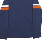 MAJESTIC Mens Blue Broncos Football Long Sleeve Crew Neck T-Shirt L