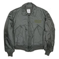ALPHA INDUSTRIES CWU 45/P Flight Mens Green Bomber Jacket L Polyamide Military