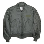 ALPHA INDUSTRIES CWU 45/P Flight Mens Green Bomber Jacket L Polyamide Military
