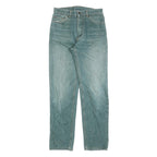 THE ORIGINAL Womens Jeans Blue Regular Straight Denim Light W28 L32 Zip Cotton