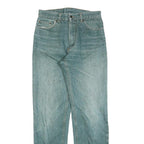 THE ORIGINAL Womens Jeans Blue Regular Straight Denim Light W28 L32 Zip Cotton