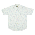 GUY'S DIMPLE Mens Shirt Blue 90s Crazy Pattern XL