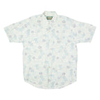 GUY'S DIMPLE Mens Shirt Blue 90s Crazy Pattern XL