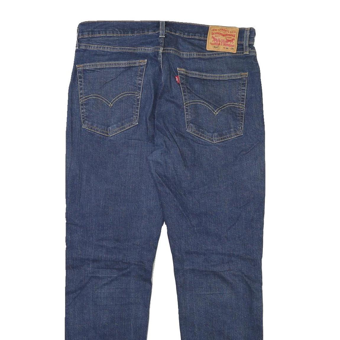 LEVI'S Mens Jeans Blue Regular Straight Denim Medium W36 L30 Classic Cotton