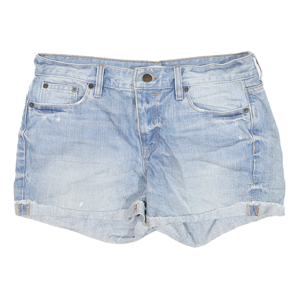 J CREW Womens Shorts Blue Denim Casual M W27 Cotton Blend Summer Wear