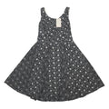 MONSOON Womens Black & White Floral Fit & Flare Cotton Dress UK 12 Sleeveless