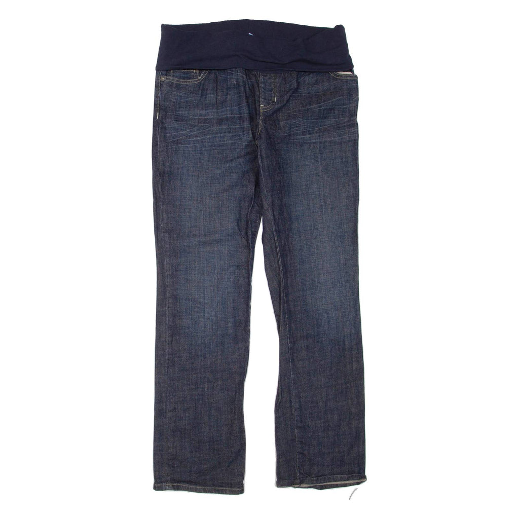 GAP Foldover Waist Womens Jeans Blue Regular Bootcut W32 L32