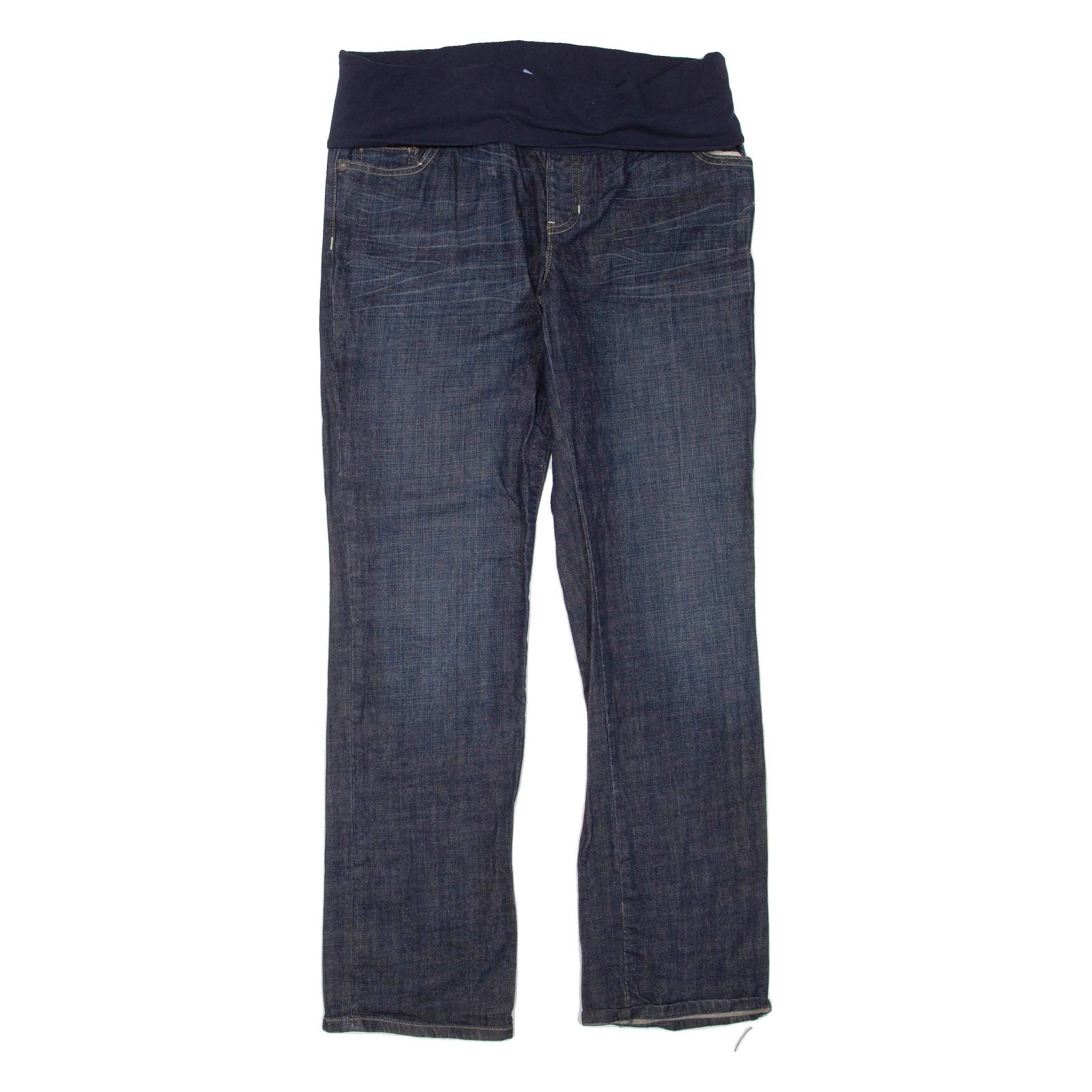 GAP Foldover Waist Womens Jeans Blue Regular Bootcut W32 L32