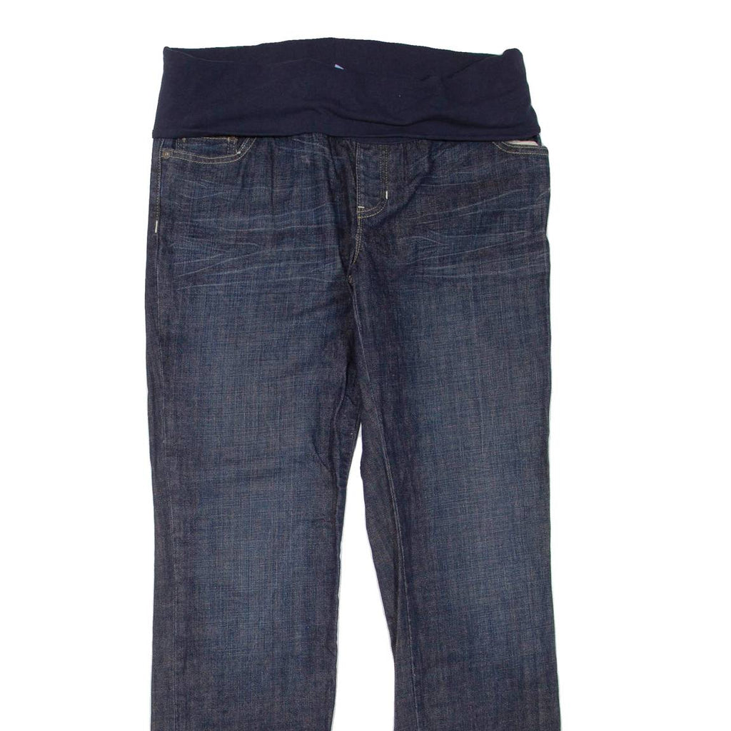 GAP Foldover Waist Womens Jeans Blue Regular Bootcut W32 L32