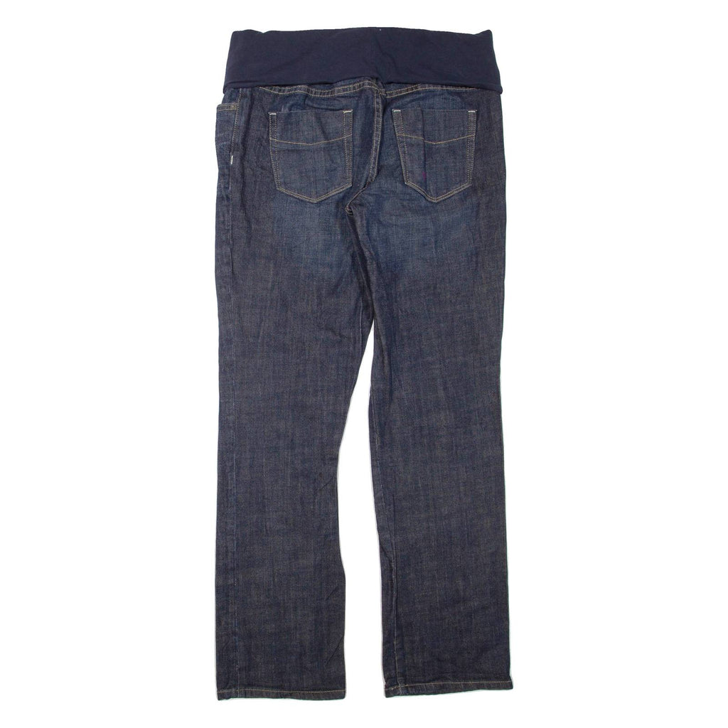 GAP Foldover Waist Womens Jeans Blue Regular Bootcut W32 L32