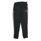 ADIDAS Mens Joggers Black White Slim Tapered S W28 L29 Three Stripes