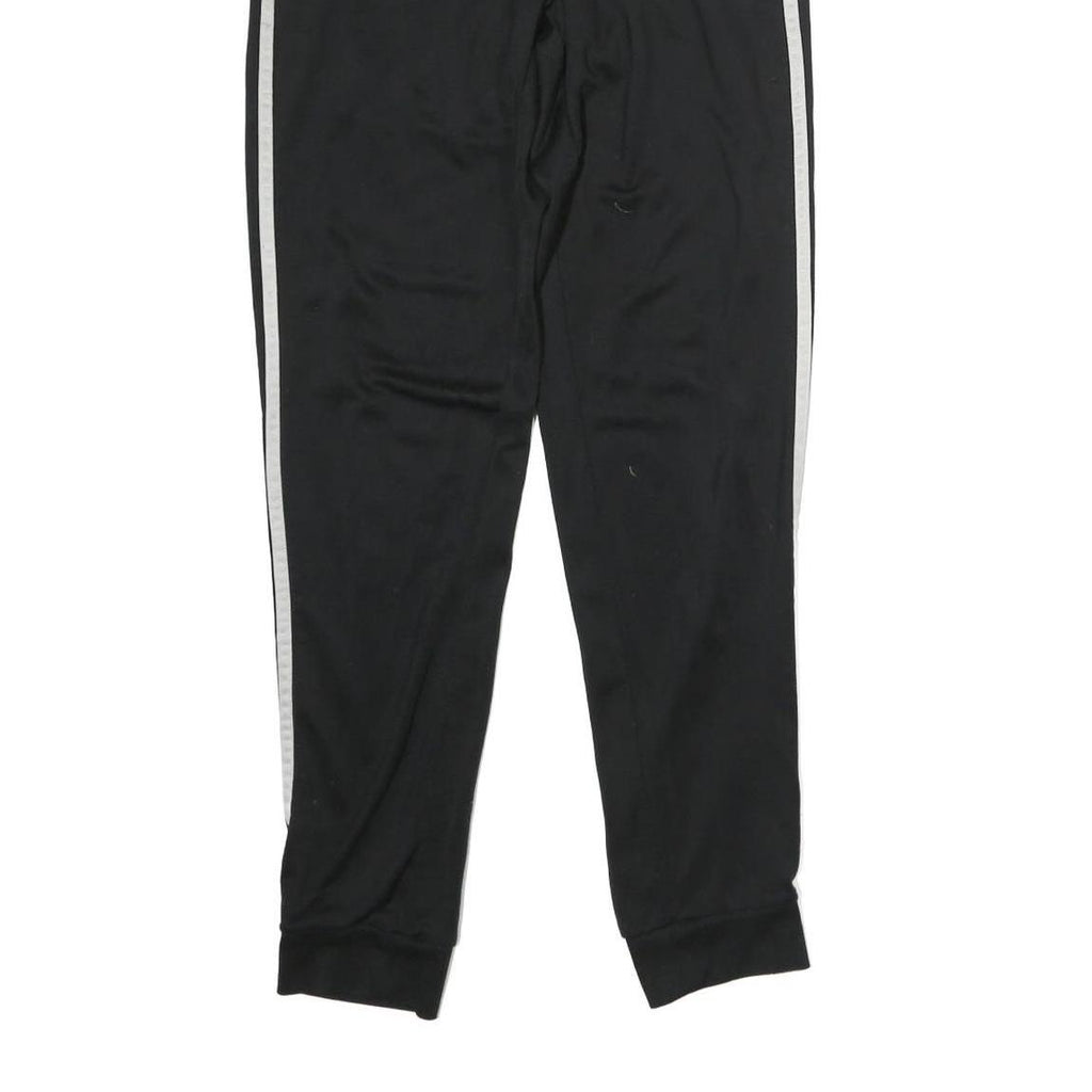 ADIDAS Mens Joggers Black White Slim Tapered S W28 L29 Three Stripes