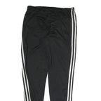 ADIDAS Mens Joggers Black White Slim Tapered S W28 L29 Three Stripes