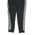 ADIDAS Mens Joggers Black White Slim Tapered S W28 L29 Three Stripes
