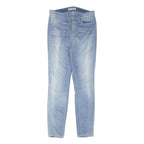 GUESS Womens Slim Light Blue Denim Jeans W28 L28 Stylish Zip Closure