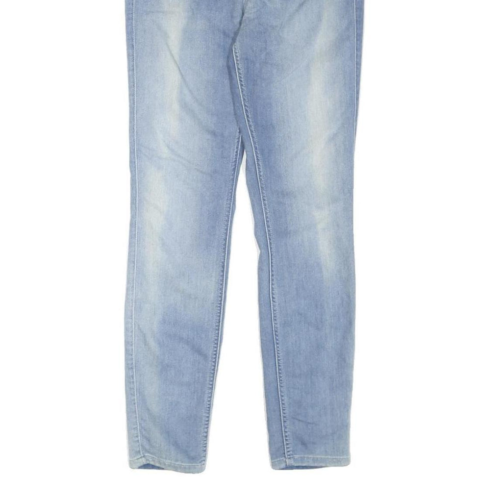 GUESS Womens Slim Light Blue Denim Jeans W28 L28 Stylish Zip Closure