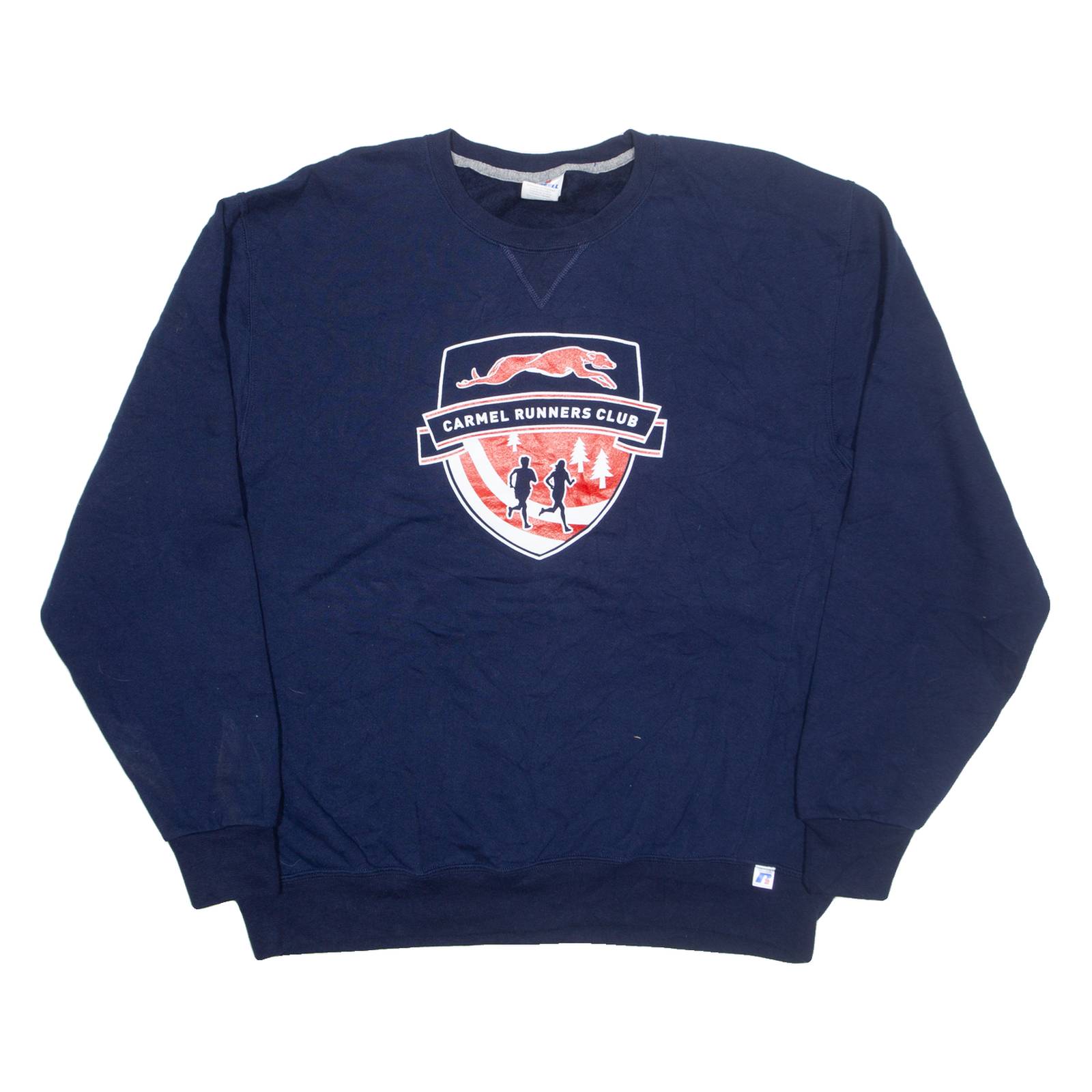 RUSSELL ATHLETIC Carmel Runners Club California Mens Sweatshirt Blue USA XL