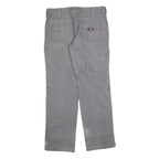 CARHARTT Mens Regular Fit Grey Denim Regular Leg W34 L32 Workwear Zip Closure