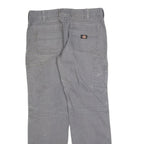 CARHARTT Mens Regular Fit Grey Denim Regular Leg W34 L32 Workwear Zip Closure