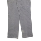 CARHARTT Mens Regular Fit Grey Denim Regular Leg W34 L32 Workwear Zip Closure