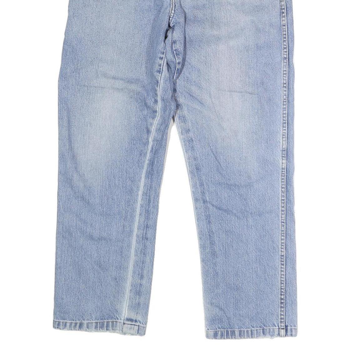 DICKIES Mens Regular Fit Blue Denim Jeans W32 L28 Button Closure Relaxed Cotton