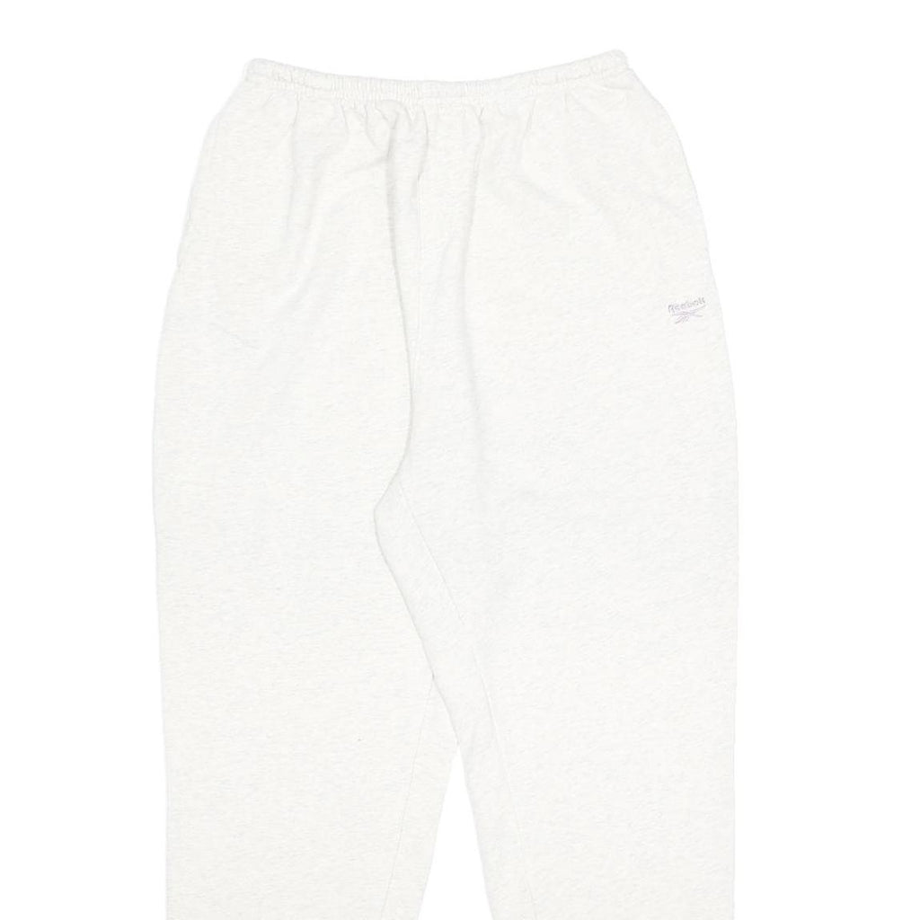REEBOK Womens Joggers White Soft Cotton Blend M W24 L28 Comfortable Casual