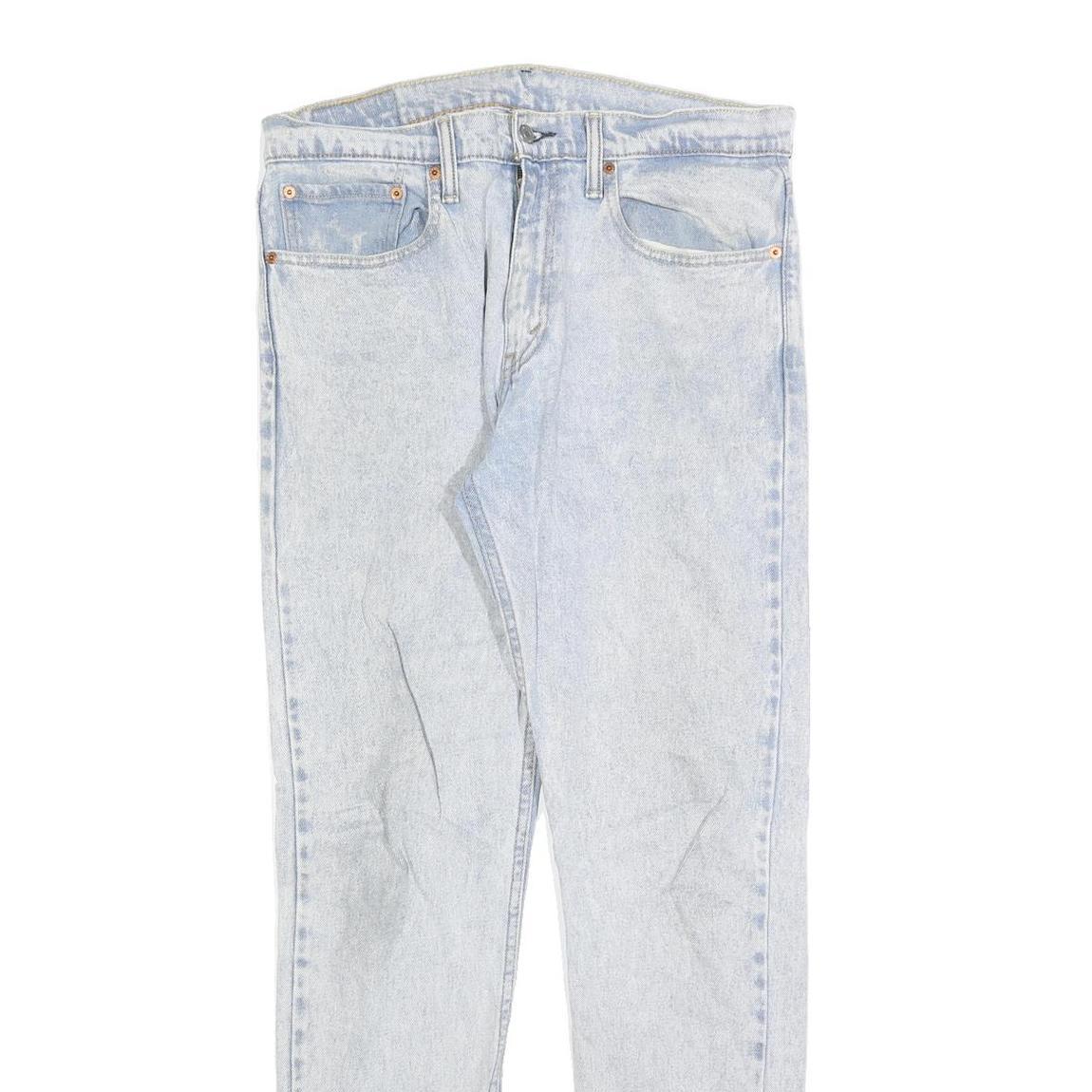 LEVI'S 512 Tapered Mens Jeans Blue Slim Tapered Denim Light W34 L31 Stylish