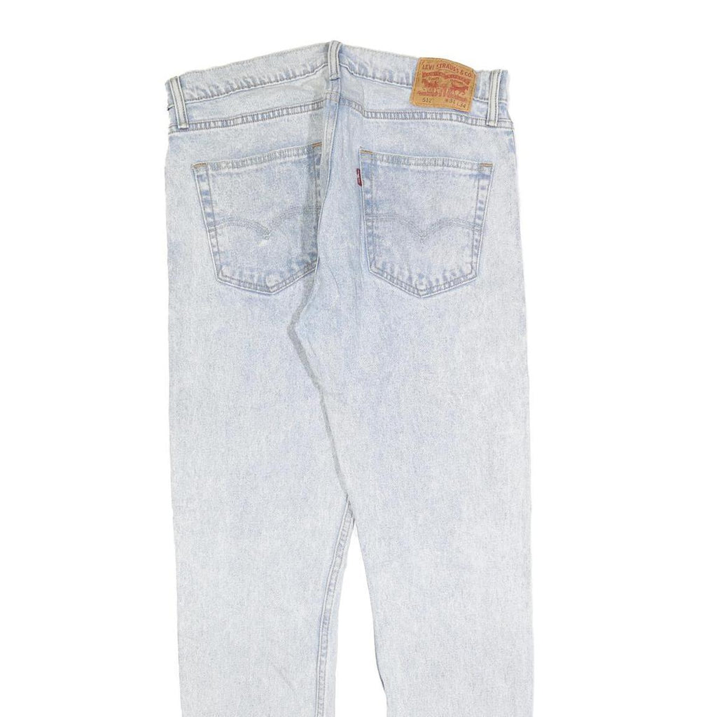 LEVI'S 512 Tapered Mens Jeans Blue Slim Tapered Denim Light W34 L31 Stylish