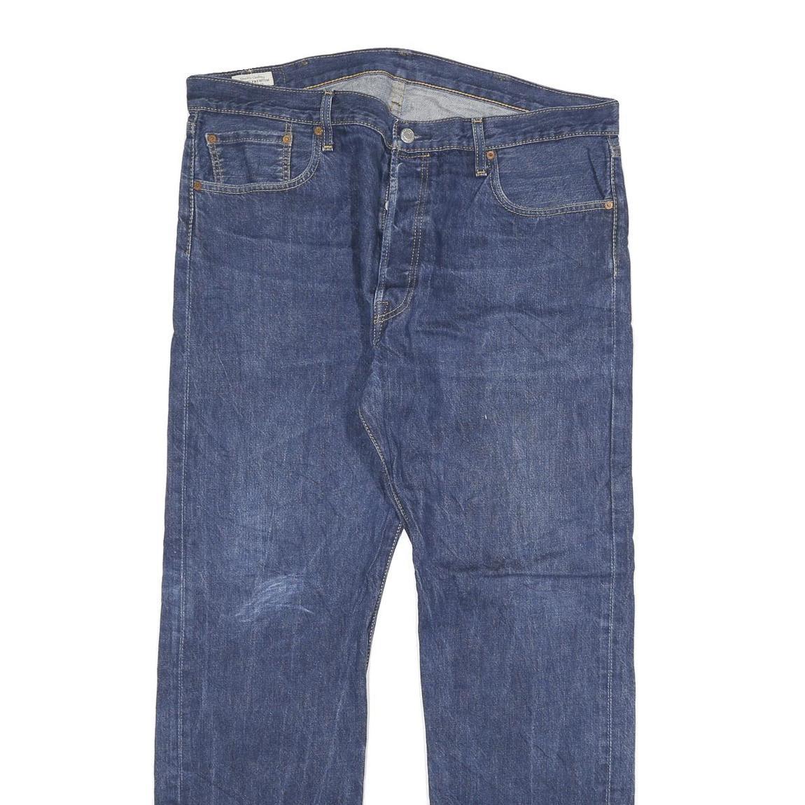 LEVI'S 501 Big E Mens Jeans Blue Regular Straight Denim Medium W38 L32 Classic