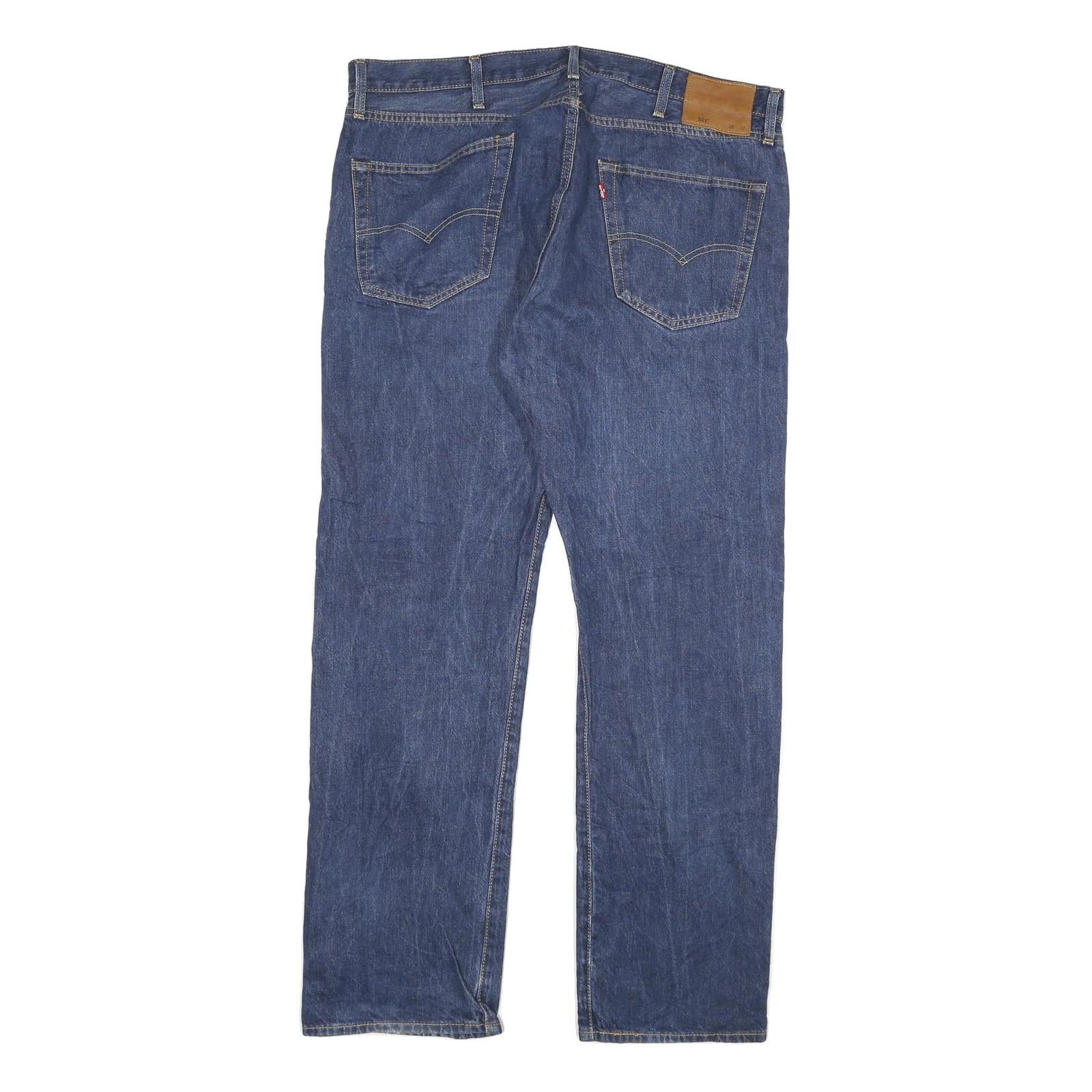 LEVI'S 501 Big E Mens Jeans Blue Regular Straight Denim Medium W38 L32 Classic