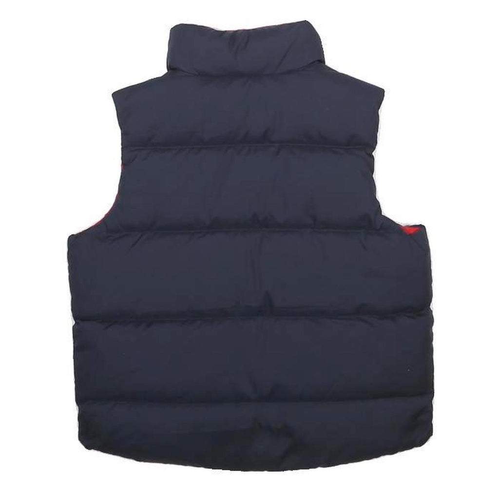 POLO SPORT RALPH LAUREN Boys Navy & Red Reversible Puffer Jacket 4Y Polyester