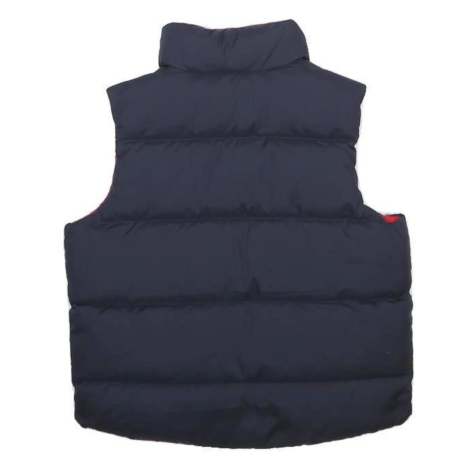 POLO SPORT RALPH LAUREN Boys Navy & Red Reversible Puffer Jacket 4Y Polyester