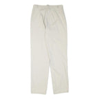 DOCKERS Mens Cotton Blend White Regular Straight Trousers W28 L30 Classic Zip