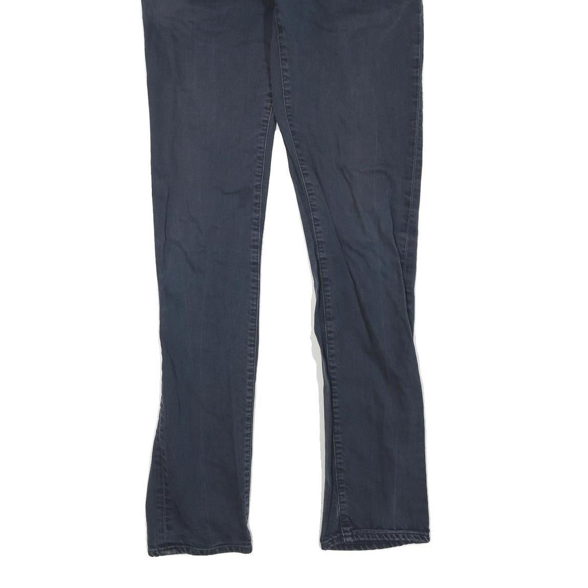 CARHARTT Mens Cotton Blend Navy Regular Straight Trousers W30 L33 Casual