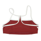 ADIDAS Womens Red & White Sports Crop Top Sleeveless Crew Neck S Athletic Gym