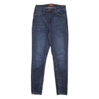 GUESS Womens Slim Blue Denim Cotton Blend Slim Fit Jeans W28 L28 Stylish