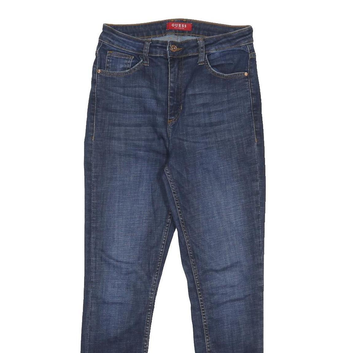 GUESS Womens Slim Blue Denim Cotton Blend Slim Fit Jeans W28 L28 Stylish