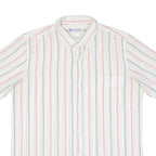 PRESIDENCE Mens Shirt White Striped M